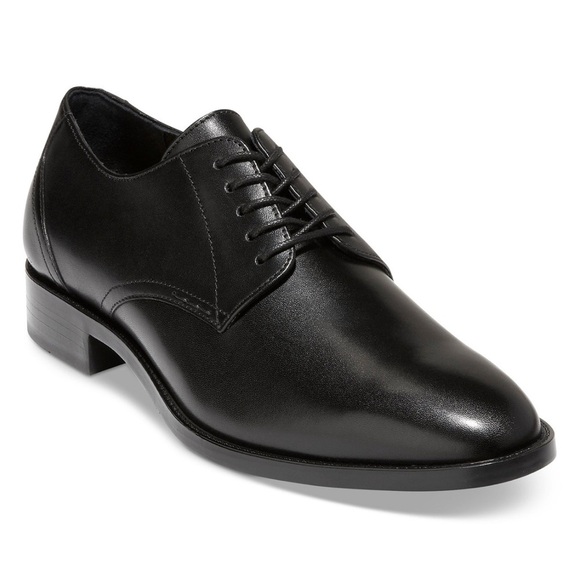 Cole Haan Men’s Black Leather Hawthorne Plain Oxford Shoes- Size 8 main image 3
